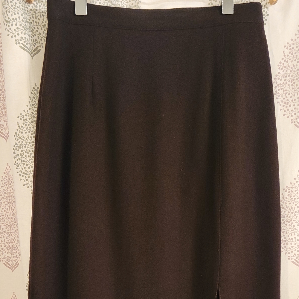 119. Express petite full length pencil skirt with front slit - Picture 2 of 5